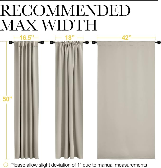 NICETOWN Blackout Curtains Window Drapes - Image 2