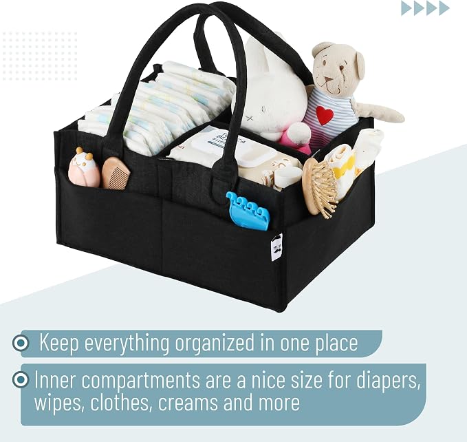 Mr. Pen- Baby Diaper Caddy Organizer, Medium | Nursery Storage Bin and Car - Image 4