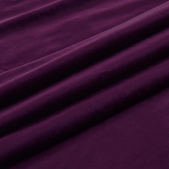 PRIMROSE Purple Velvet Curtains 96 inch Long - Image 6