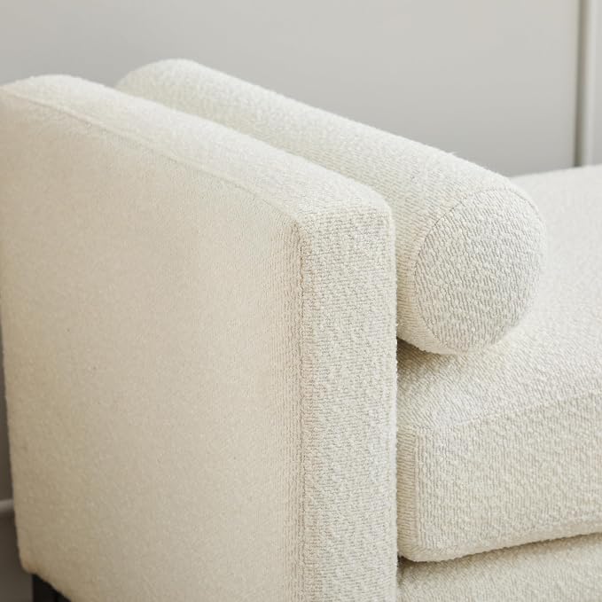 RuiSiSi Elegant Upholstered End of Bed Bench, Daybed Ottoman - Image 4