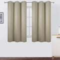 Beige Thermal Blackout Curtains/38 x 54 Inch/Set of 2 Panels Room Darkening by Lemomo