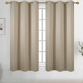 Diraysid Beige Grommet Blackout Curtains by Diraysid%2C+refresh+your+life
