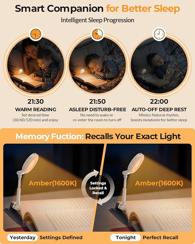 18 LED Rechargeable Clip On Book Light - Image 5