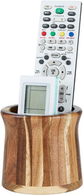 Acacia Wood Small Remote Control Holder, Organizer by THORNIA