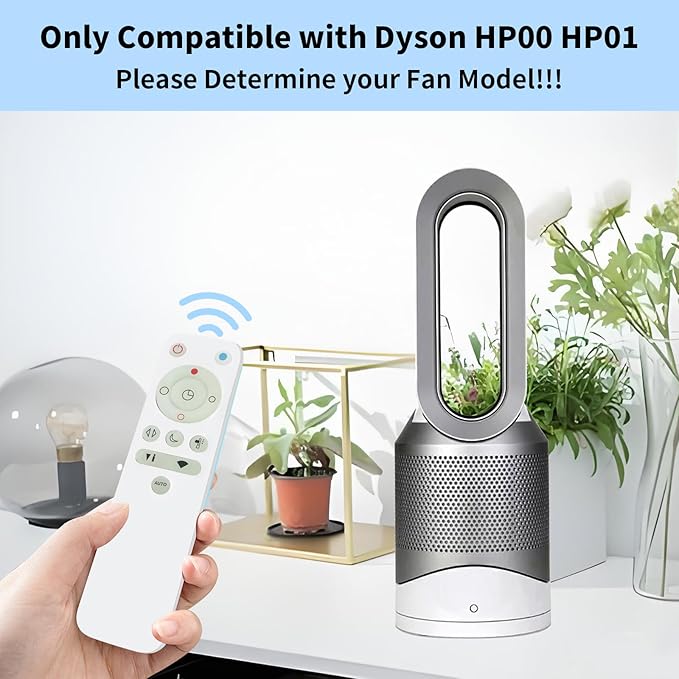LUNOAOA Upgrade Glowing Remote Control Replacement No Setup for Dyson Pure Hot+Cool Fan Purifying Heater HP00 HP01 with Magnetic(Part NO.967197-13)
