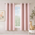 NICETOWN Blush Pink Room Darkening Curtains 72 Inches Long 2 Panels by NICETOWN