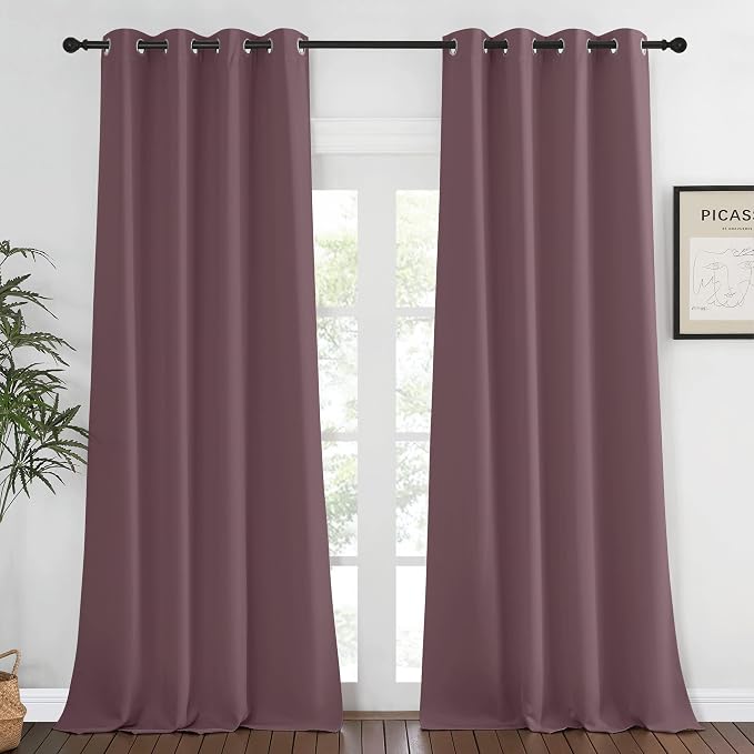 NICETOWN Blackout Living Room Curtain 108 inches Long by NICETOWN