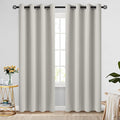 COSVIYA Grommet Room Darkening Cream Beige Curtains 90 inch by COSVIYA