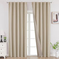 Joydeco Blackout Curtains 96 Inches Long, Thermal Insulated Black Out Curtains by JOYDECO