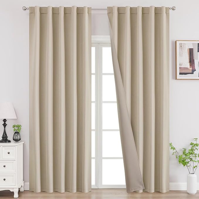 Joydeco 72 Inch Blackout Curtains by JOYDECO