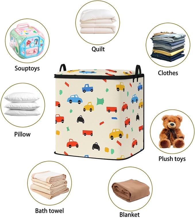 2pcs blanket storage bag for under bed, closet organizers 95L | quilt duvet - Image 2