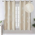 Silver Plam Tree Printed Curtains Light Blocking Curtains Thermal Insulated by ESTELARTEXTILER