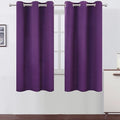 Purple Blackout Curtains 34 x 63 Inch Length/Set of 2 Curtain Panels/Thermal by Lemomo