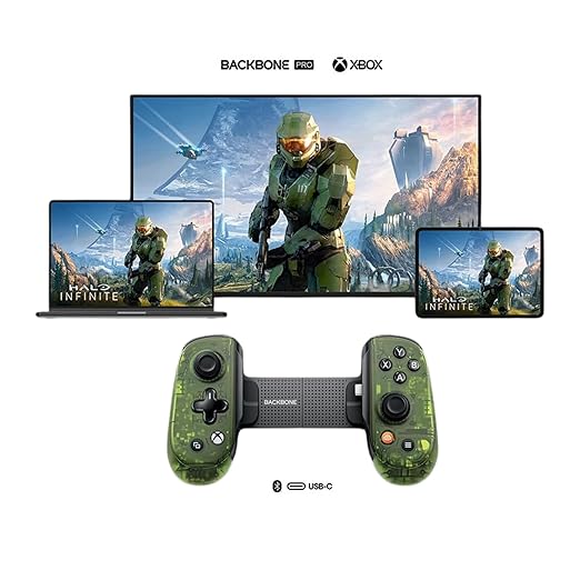 Backbone Pro Mobile Gaming Controller Xbox Edition – Phone Controller for iPhone 15/16/17 Series & Android, USB-C & Bluetooth, Play Anywhere on Any Screen, With 1-Month Xbox Game Pass Ultimate Access