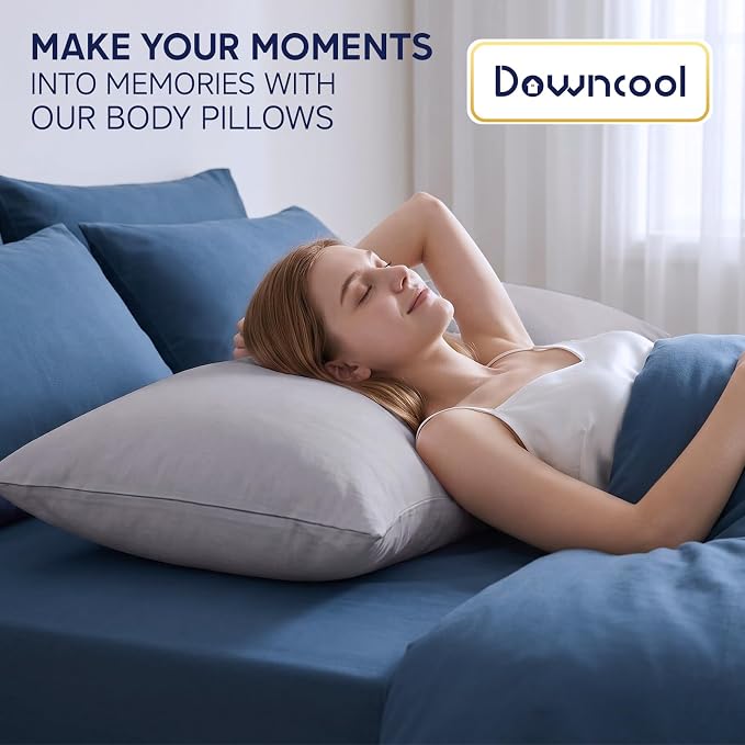 DOWNCOOL Large Body Pillow Insert- Breathable Full Body Pillow - Image 4