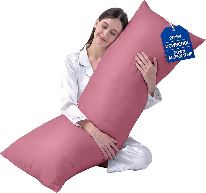 DOWNCOOL Large Body Pillow Insert- Breathable Full Body Pillow by DOWNCOOL