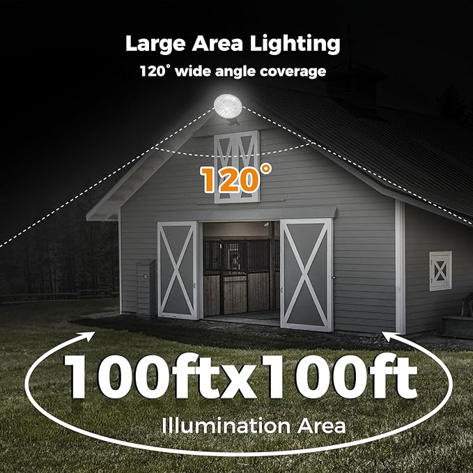 AIKVSXER 200W LED Barn Light 30000LM Dusk to Dawn Photocell LED Outdoor Area Security Light IP66 6500K Daylight for Yard Street Farm Garden Garage 1 Pack