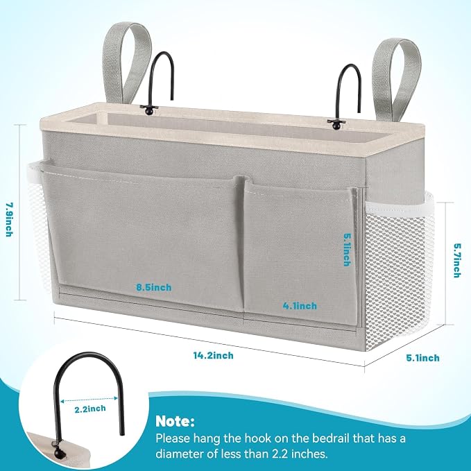 BlissTotes Bedside Caddy, Dorm Storage - Image 5