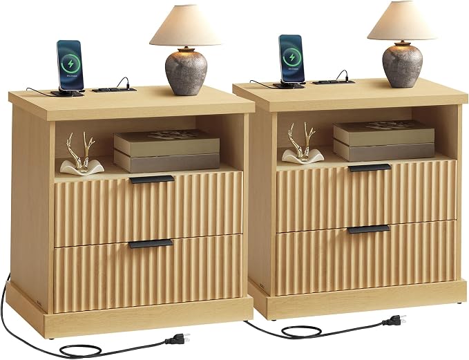 VASAGLE Set of 2 Nightstands by Unknown