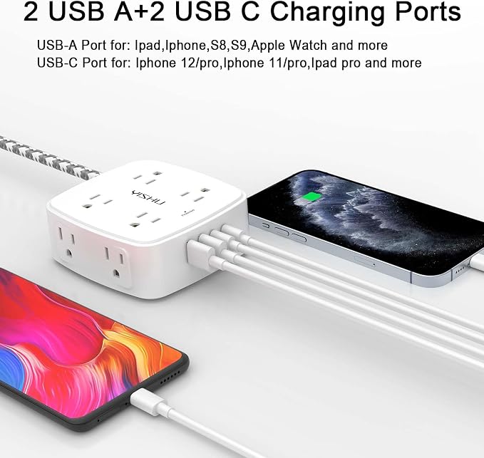 Surge Protector Power Strip - Image 3