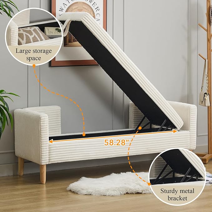 Storage Bench, End of Bed Bench - Image 5
