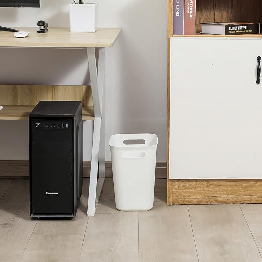 Plastic Small Bathroom Trash Can Wastebasket, 3.5 Gallon, 2 Pack | Compact - Image 4