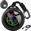 Portable Carbon Monoxide Detectors, 6-in-1 CO Detector, CO/O2/Temperature/Humidity/Altitude/Atmospheric Pressure, Portable Oxygen Detector with Alarm & Color Backlight, for Indoor, Camping, RV,Travel