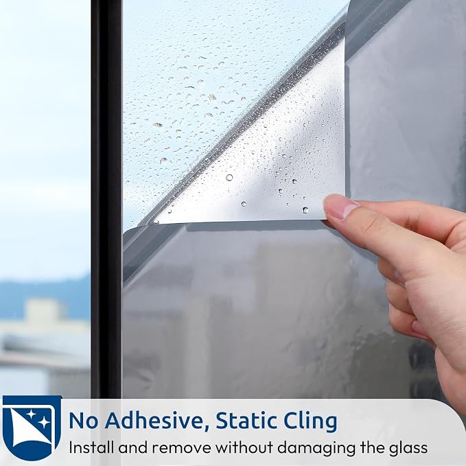 rabbitgoo Window Privacy Film One Way, 35.4" x 118.1", Heat Sun Blocking Anti - Image 7