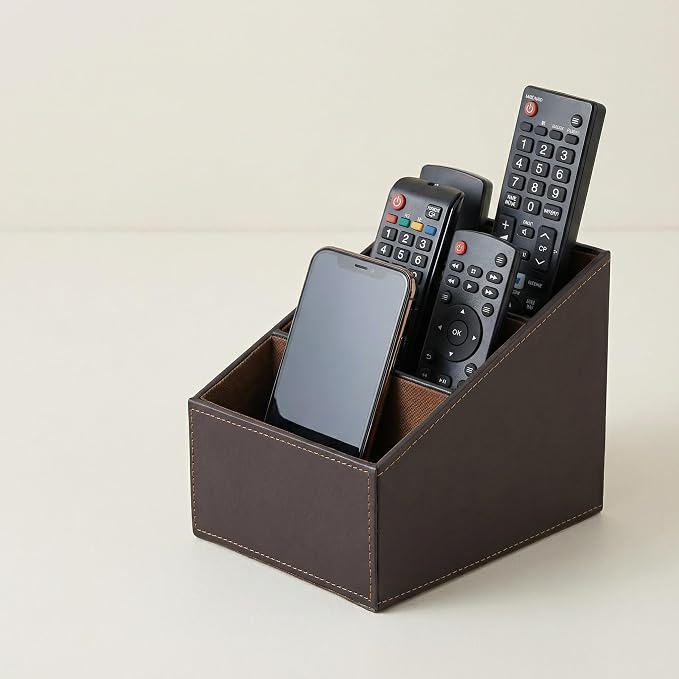 PU Leather Remote Control Holder Organizer - Image 3