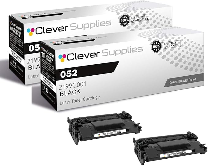 CS Compatible Toner Cartridge Replacement for Canon 052 2199C001 Black ImageClass LBP214dw LBP215dw MF424dw MF426dw MF429dw Toner Cartridge 2 Pack