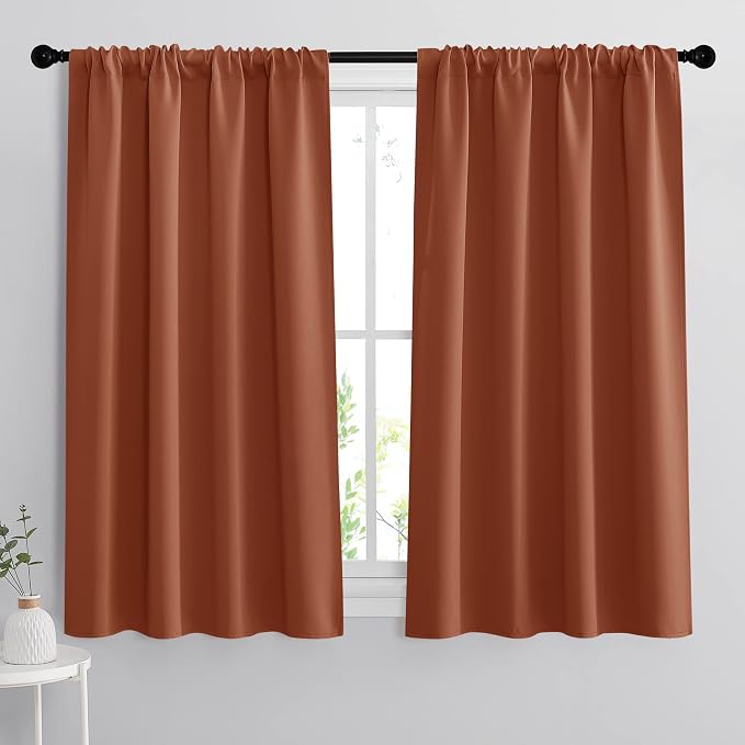 RYB HOME Small Window Curtains 45 inches Length by RYBHOME