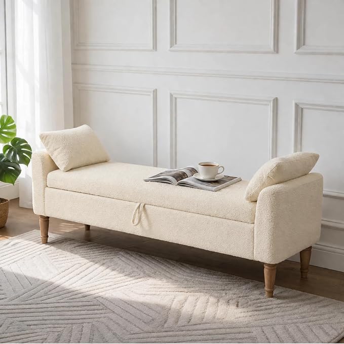 Aoiy & Wifon 65.94" W Large Storage Ottoman Bench, King Size End of Bed Storage by AoiyWifon