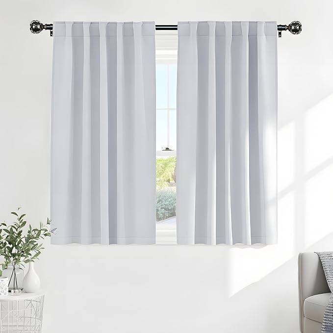 PONY DANCE Grayish White Curtains by PONYDANCE