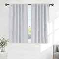PONY DANCE 60% Light Blocking Curtains 48 inch Long by PONYDANCE