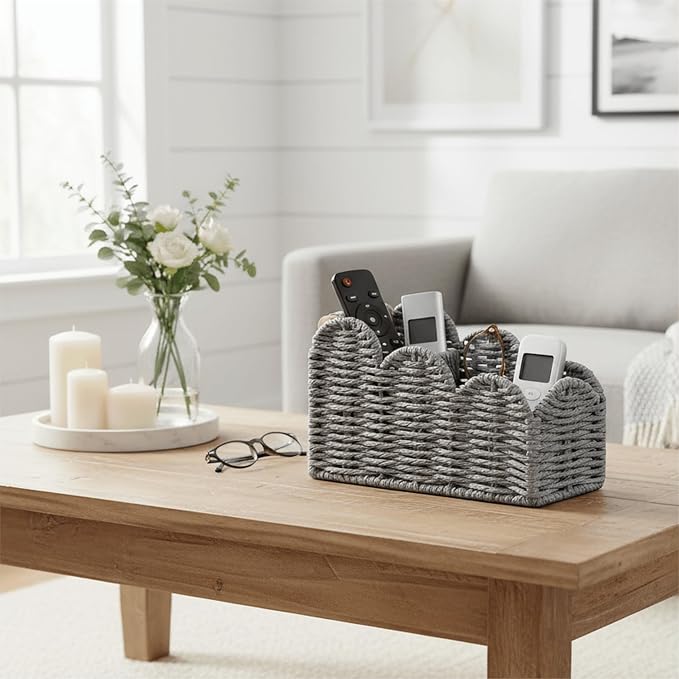 CubesLand Bedside Table Desk Organizer Caddy, Remote Pen&Pencil Holder Cup | - Image 7