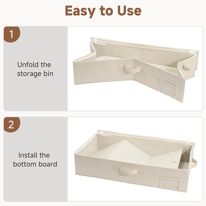 StorageWorks 5 Inch Low Profile Under Bed Storage Containers - Image 7
