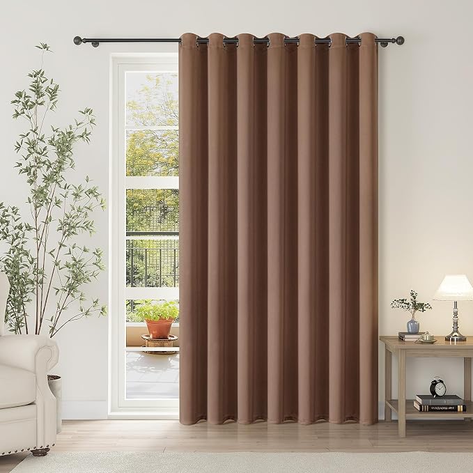 ChrisDowa Room Divider Curtain 120 Inch Long Sliding Door Curtains, 1 Panel | by ChrisDowa
