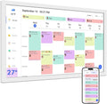 27 Inch Smart Digital Calendar Max, Wall Mountable Electronic Family Planner with Touchscreen, 1920 * 1080 IPS Display for Home & Office, Chore Chart & Event Sync White Gifts for Women