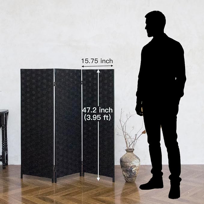 3 Panel Short Room Divider Screen - Image 5