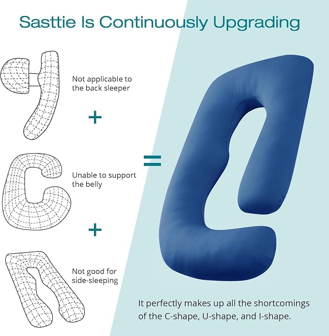 Sasttie Cooling Pregnancy Pillows - Image 4