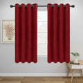 Easy-Going Thermal Grommet Blackout Curtains, 2 Panels 52x46 in | Christmas Red by Easy-Going