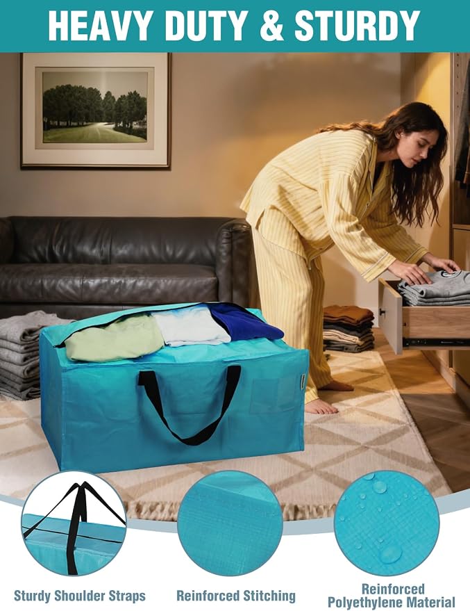 WORKPRO 4 Pack Extra Large Moving Bags - Image 4
