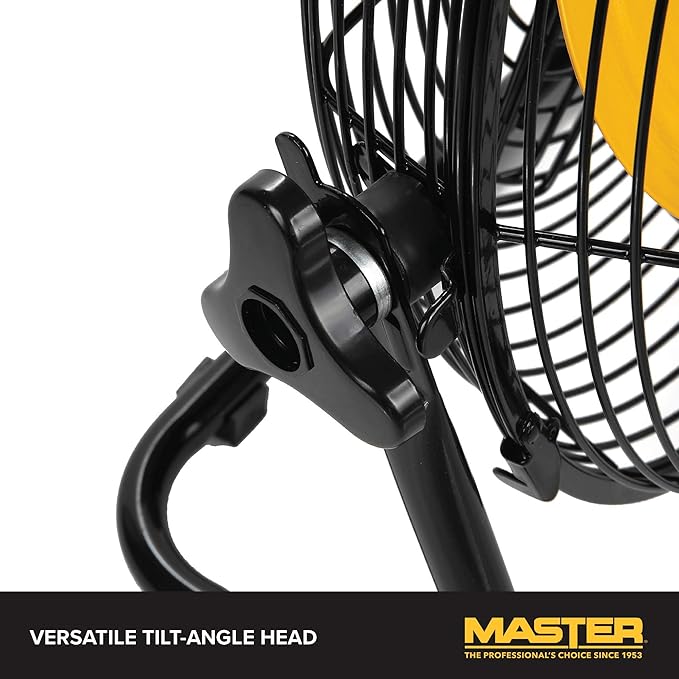 Master Professional 12 inch High Velocity Powerful Direct Drive Steel Floor Fan