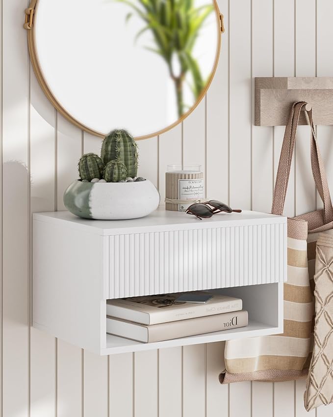 Modern Floating Nightstand by Aienvey