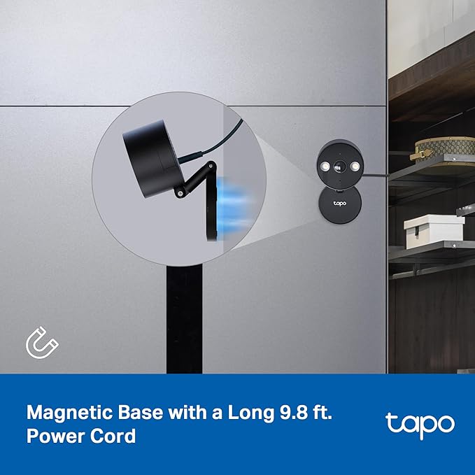 Tapo 2K+ Indoor/Outdoor Wired Security Camera - Person/Pet/Vehicle Detection, Baby Monitoring, Color Night Vision, IP66 Weather Resistant, Subscription-Free Local Storage or Optional Cloud, C121