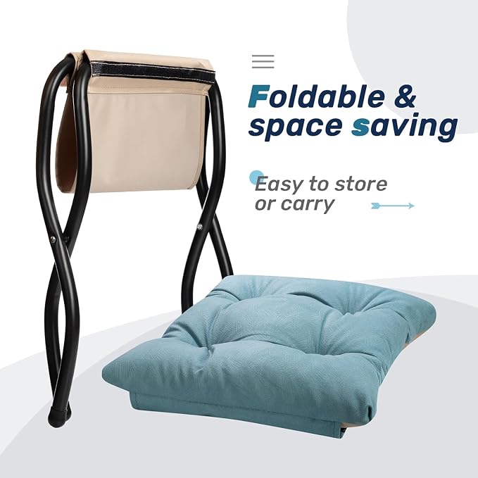 HollyHOME Lazy Chair with Foldable Ottoman, Accent Comfy Lounge Armchair and - Image 8