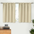BGment Beige Short Blackout Curtains 30 Inches Length by BGment