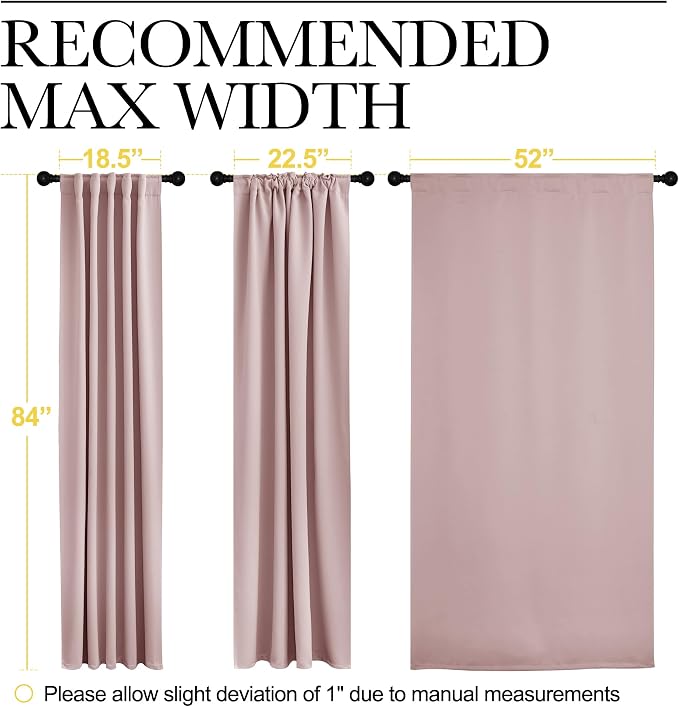 NICETOWN Light Reducing Curtain Panels Window Draperies - Image 7