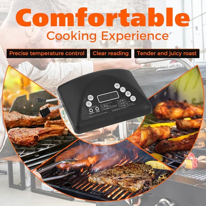 TEENGSE 9907100008 Smoker Thermostat Digital Control Panel Kit, Compatible with Masterbuilt 20071914/20071814/20070511 Top Controller Panel Electric Smoker