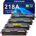 218A Toner Cartridges 4 Pack (with Chip) Compatible Replacement for HP 218A 218X for HP Color LaserJet Pro MFP 3301fdw 3301cdw 3301sdw Pro 3201dw Printer High Yield Ink W2180A W2180X (B/C/Y/M)